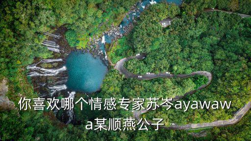 你喜歡哪個(gè)情感專家蘇岑ayawawa某順燕公子