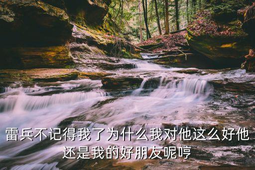 雷兵不記得我了為什么我對他這么好他還是我的好朋友呢哼
