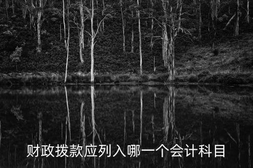財(cái)政撥款應(yīng)列入哪一個(gè)會(huì)計(jì)科目
