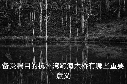 備受矚目的杭州灣跨海大橋有哪些重要意義