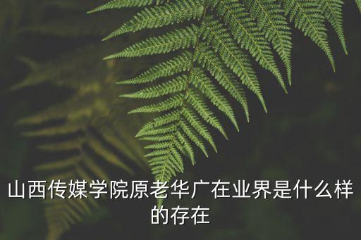 華廣，山西大學(xué)華廣學(xué)院全名是什么