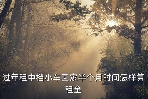過年租中檔小車回家半個月時間怎樣算租金