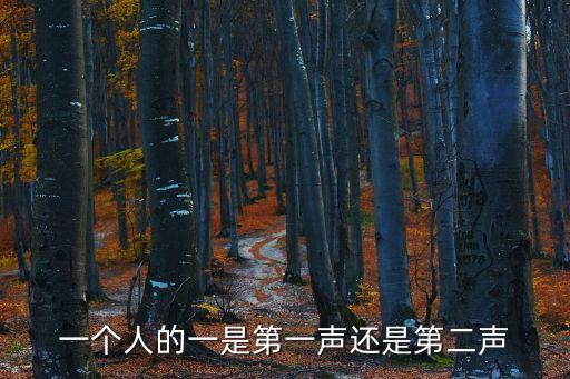 一個(gè)人的一是第一聲還是第二聲