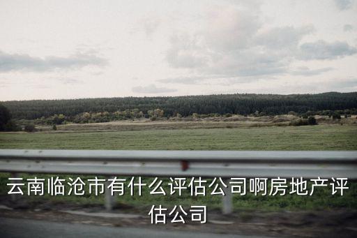 云南臨滄市有什么評(píng)估公司啊房地產(chǎn)評(píng)估公司