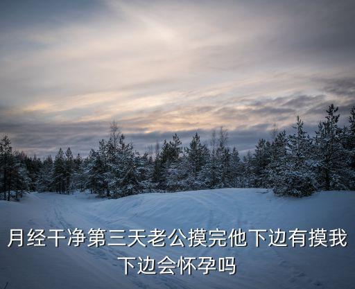 月經(jīng)干凈第三天老公摸完他下邊有摸我下邊會懷孕嗎