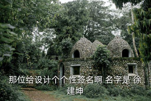 那位給設(shè)計(jì)個(gè)個(gè)性簽名啊 名字是 徐建坤