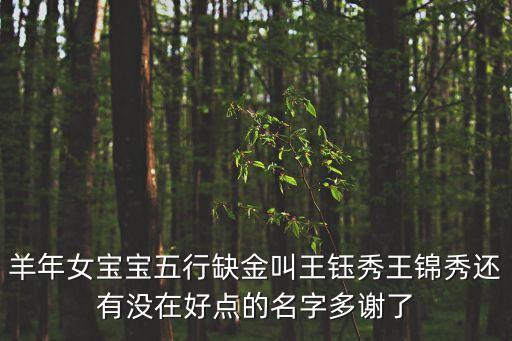 王錦秀，我叫王錦秀求英文名字