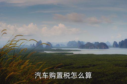 汽車購(gòu)置稅怎么算