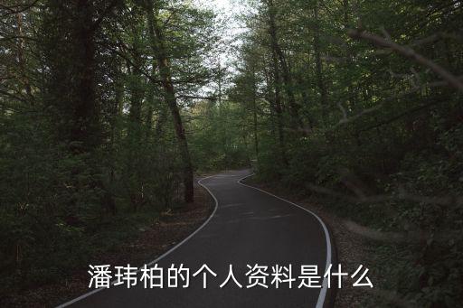 潘瑋柏的個人資料是什么