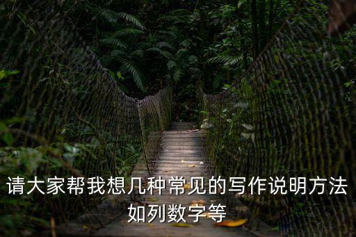 詮釋法，說明文的說明方法有哪些