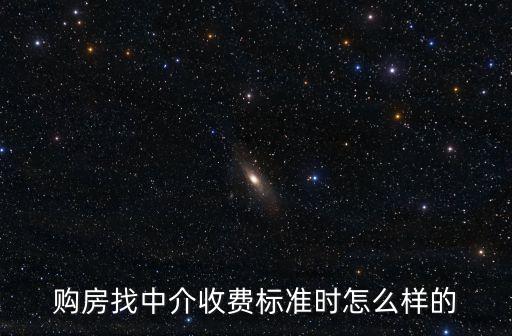 購(gòu)房找中介收費(fèi)標(biāo)準(zhǔn)時(shí)怎么樣的