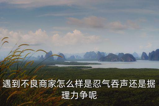 無(wú)良商家，遇到淘寶的不良商家怎么辦