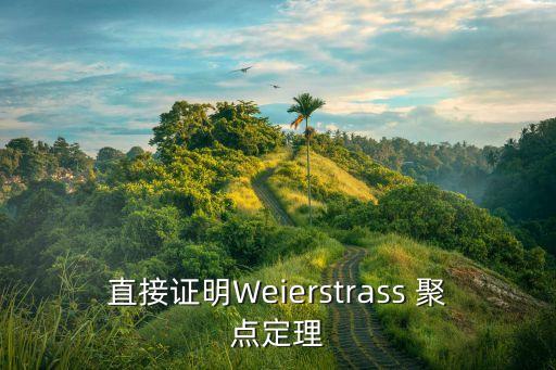 直接證明Weierstrass 聚點定理