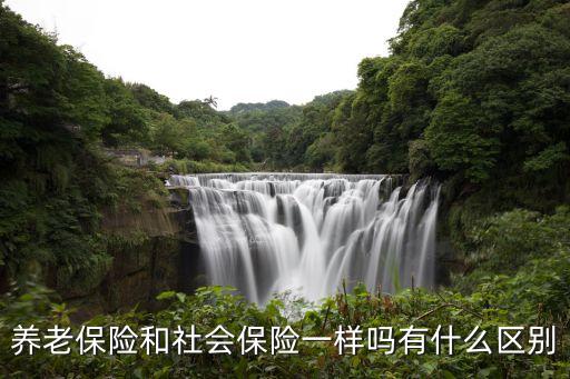 社保和養(yǎng)老保險(xiǎn)一樣嗎，社保和養(yǎng)老保險(xiǎn)一樣嗎