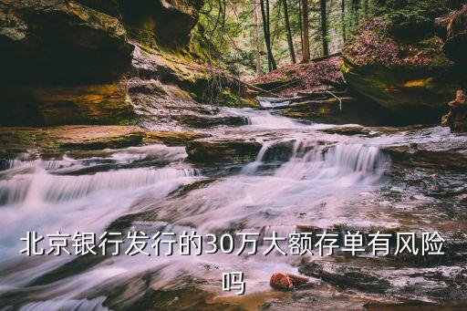 大額存單的風(fēng)險(xiǎn)，銀行大額存單有風(fēng)險(xiǎn)嗎