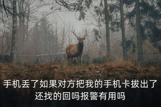 丟手機(jī)報(bào)警有用嗎，手機(jī)丟了報(bào)警有用嗎