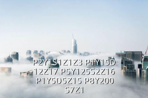 和表姐同居2，P2Y1S1Z1Z3 P1Y15D12Z17 P5Y125S2Z16 P1Y5D5Z15 P8Y200S7Z1