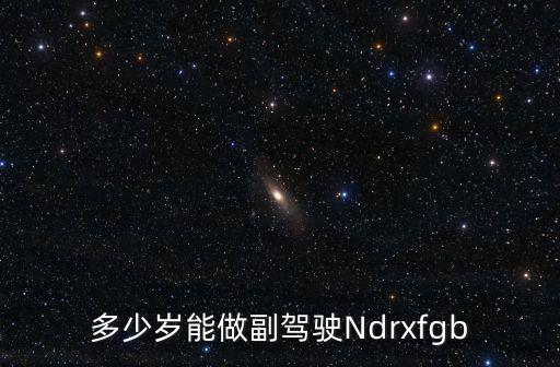 多少歲能做副駕駛Ndrxfgb