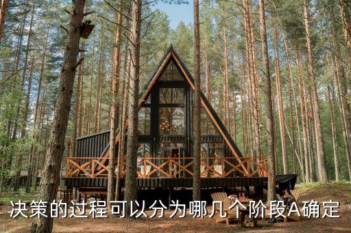 決策的過程可以分為哪幾個階段A確定