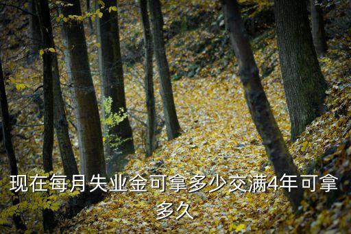 現(xiàn)在每月失業(yè)金可拿多少交滿4年可拿多久