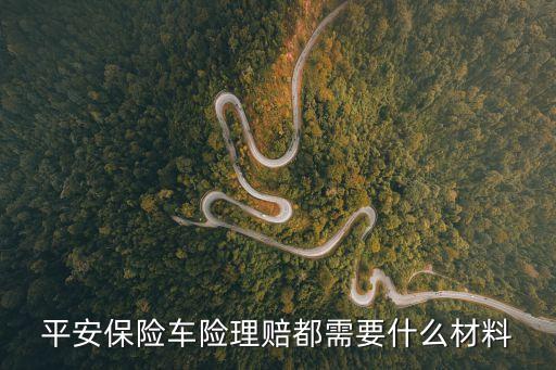 平安保險車險理賠都需要什么材料