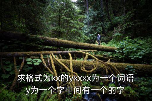 yxx，求格式為xx的yxxxx為一個(gè)詞語y為一個(gè)字中間有一個(gè)的字