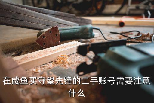 在咸魚(yú)買(mǎi)守望先鋒的二手賬號(hào)需要注意什么