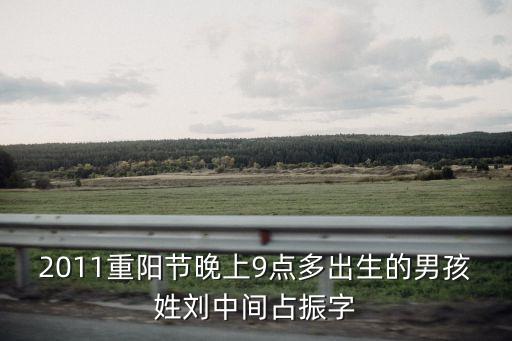 劉振忠，2011重陽(yáng)節(jié)晚上9點(diǎn)多出生的男孩姓劉中間占振字