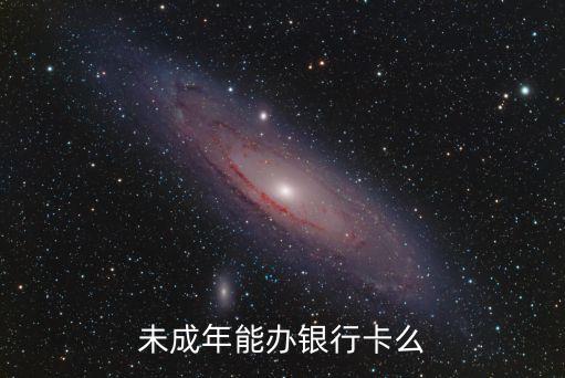 未成年可以辦卡嗎，未成年能辦理銀行卡嗎