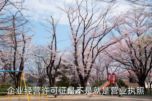 企業(yè)經(jīng)營許可證是不是就是營業(yè)執(zhí)照