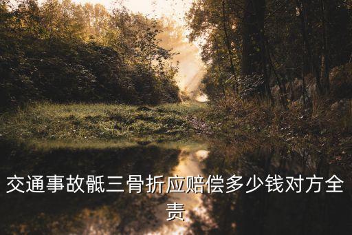 交通事故骶三骨折應(yīng)賠償多少錢對(duì)方全責(zé)