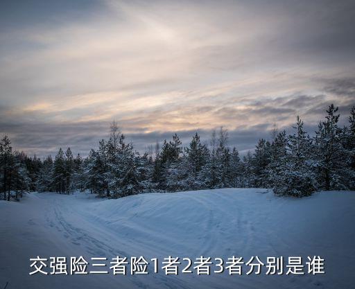 三者險是哪三者，交強險三者險1者2者3者分別是誰