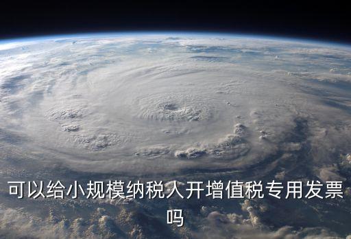小規(guī)模納稅人可以開專票嗎，小規(guī)模納稅人可以自己開增值稅專用發(fā)票嗎