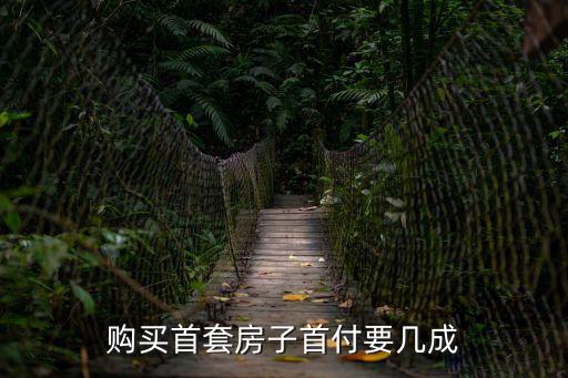新房首付幾成，購(gòu)買首套房子首付要幾成