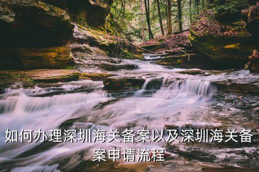 如何辦理深圳海關(guān)備案以及深圳海關(guān)備案申請流程