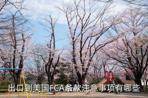 出口到美國(guó)FCA條款注意事項(xiàng)有哪些