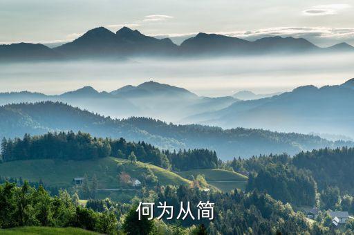 從簡，一切從簡是什么意思