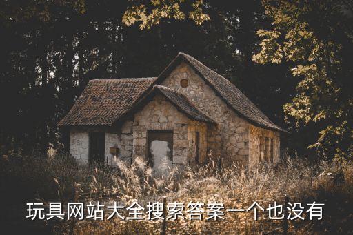 玩具網(wǎng)站大全搜索答案一個(gè)也沒有
