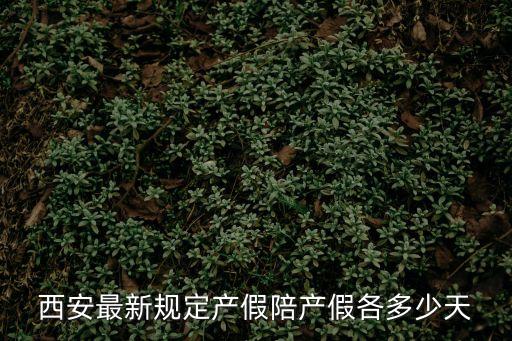 西安最新規(guī)定產(chǎn)假陪產(chǎn)假各多少天