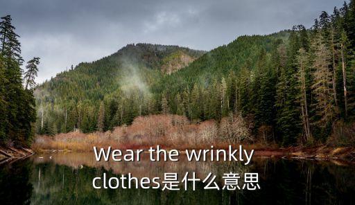 wrinkly，壓皺的俄語怎樣說