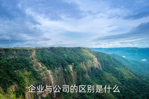 企業(yè)與公司的區(qū)別是什么