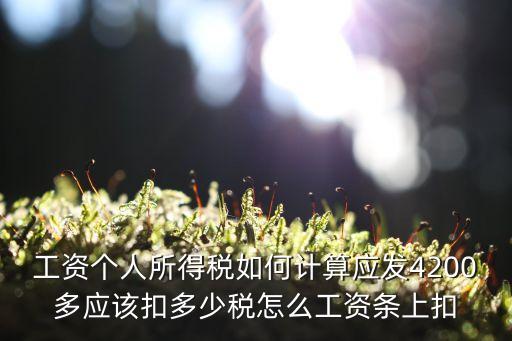 個(gè)稅階梯稅率表，你好如果工資5000的話能扣多少個(gè)人所得稅