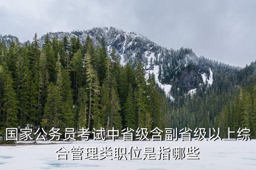 綜合管理類職位，公務(wù)員A類的綜合管理職位一般是指哪些A類具體是考哪幾科