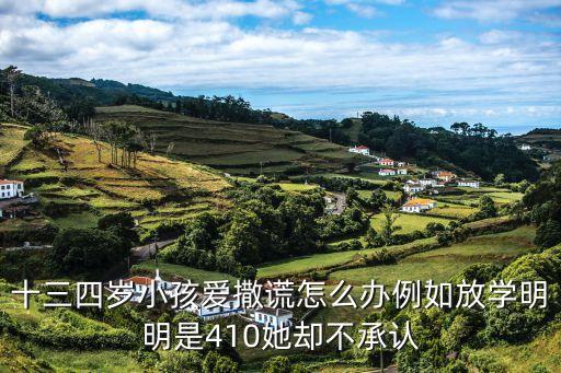 十三四歲小孩愛(ài)撒謊怎么辦例如放學(xué)明明是410她卻不承認(rèn)