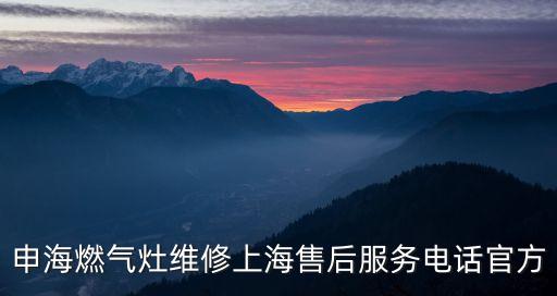 申海燃?xì)庠罹S修上海售后服務(wù)電話官方