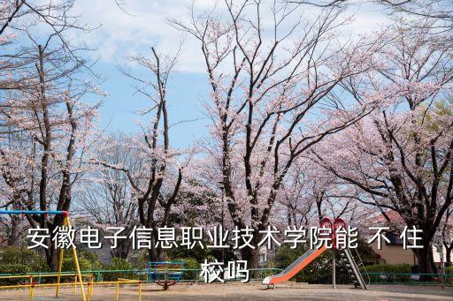 插老師的逼，安徽電子信息職業(yè)技術學院能 不 住校嗎