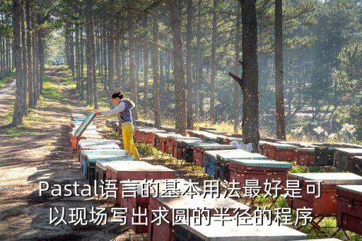 Pastal語言的基本用法最好是可以現(xiàn)場寫出求圓的半徑的程序