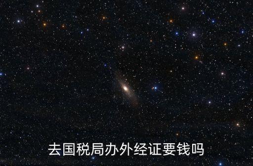 去國稅局辦外經(jīng)證要錢嗎