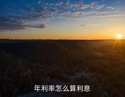 年利率怎么算利息