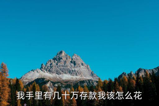 我手里有幾十萬存款我該怎么花